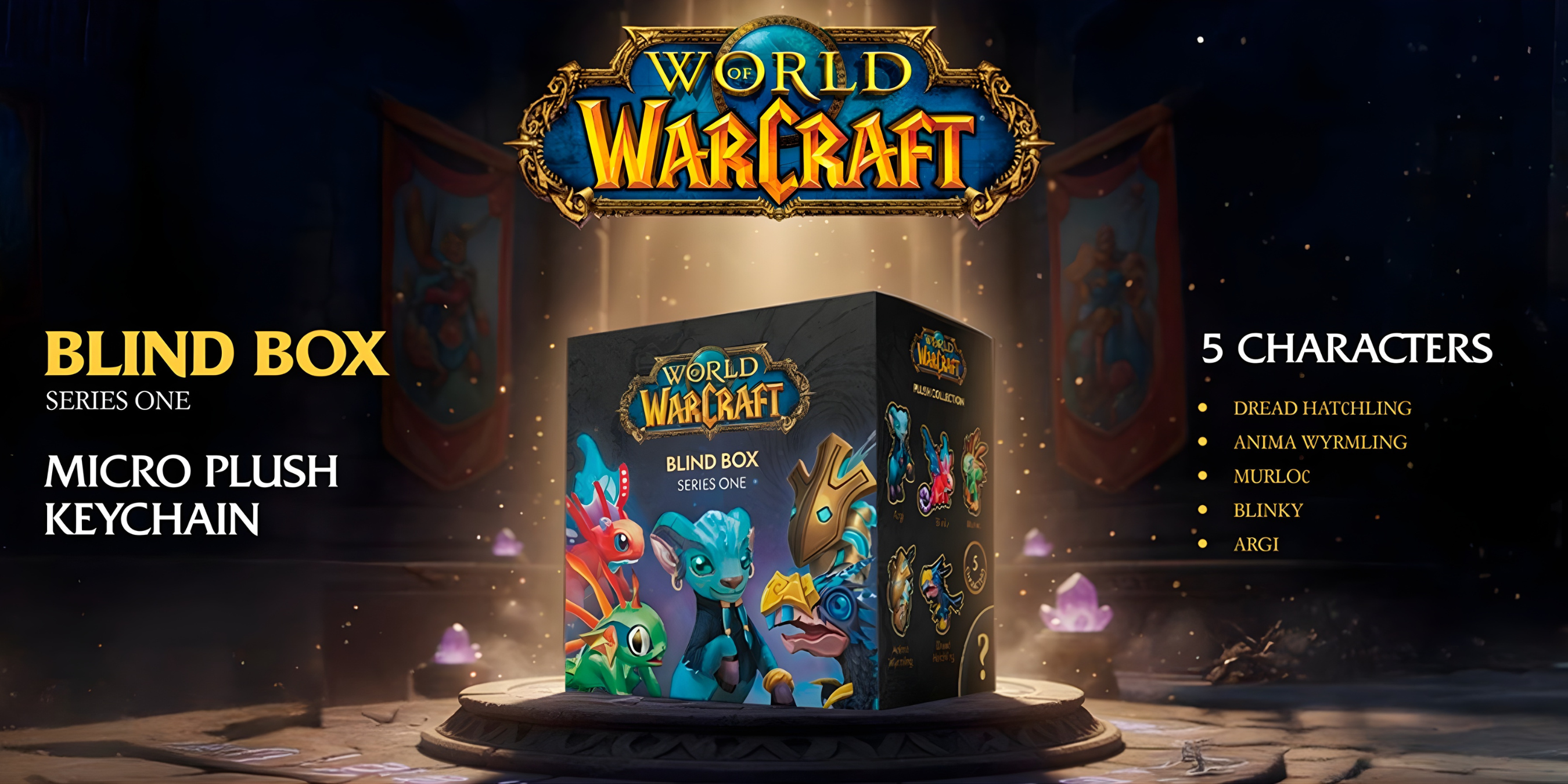 World of Warcraft Blind Box Plush Hanger Collection Series One 12.5 cm